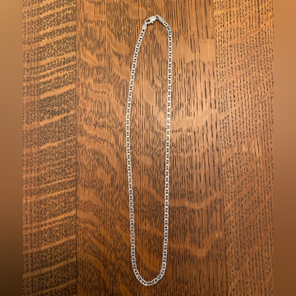 Sterling Silver Vintage Mariner’s or Anchor Chain Necklace